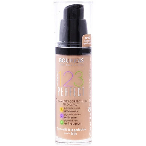 Bourjois 123 Perfect Liquid Foundation 57-light Bronze 3 Bourjois 123 Perfect Liquid Foundation 57-light Bronze